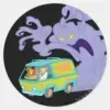 The_Mystery_Machine_Escape_Classic_Round_Sticker_1 The Mystery Machine Escape Classic Round Sticker
