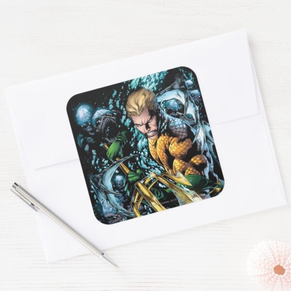 The New 52 Aquaman 1 Square Sticker