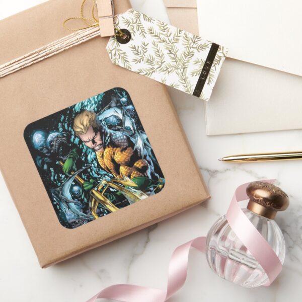 The New 52 Aquaman 1 Square Sticker