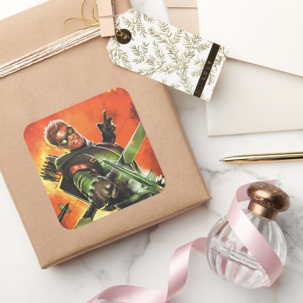 The New 52 The Green Arrow 1 Square Sticker