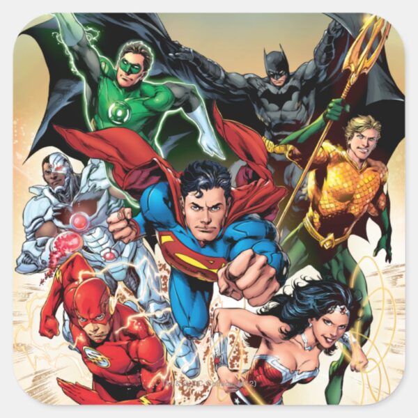 The New 52 Cover 1 4th Print Square Sticker