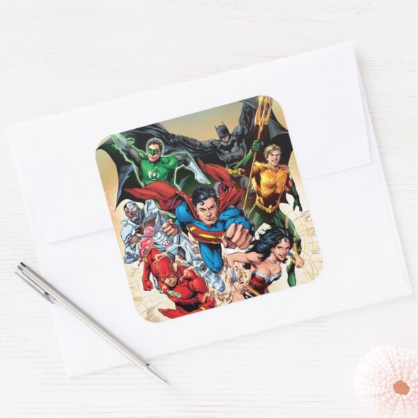 The New 52 Cover 1 4th Print Square Sticker