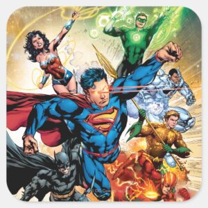 The New 52 Cover 2 Square Sticker