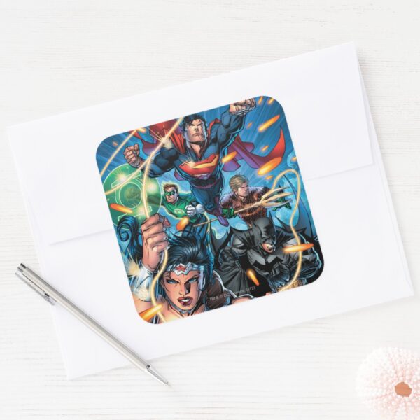 The New 52 Cover 4 Square Sticker