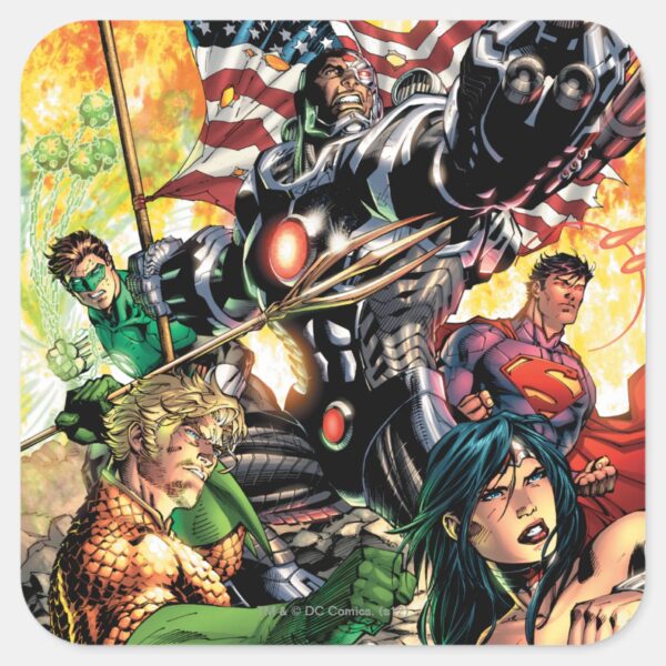 The_New_52_Cover_#5_Square_Sticker_1 The New 52 Cover 5 Square Sticker