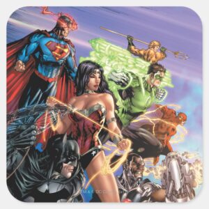 The New 52 Cover 5 Variant Square Sticker