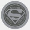The_Original_Man_of_Steel_Classic_Round_Sticker_1 The Original Man Of Steel Classic Round Sticker