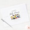 The_Peanuts_Gang___Baby_Shower_Classic_Round_Sticker_4 The Peanuts Gang Baby Shower Classic Round Sticker
