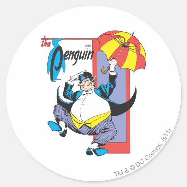 The_Penguin_2_Classic_Round_Sticker_1 The Penguin 2 Classic Round Sticker