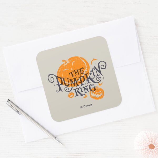 The_Pumpkin_King___Pumpkin_Graphic_Square_Sticker_4 The Pumpkin King Pumpkin Graphic Square Sticker
