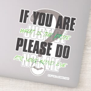 The Riddler If You Are Justice Please Do Not Lie Sticker