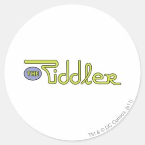 The Riddler Logo Green Classic Round Sticker