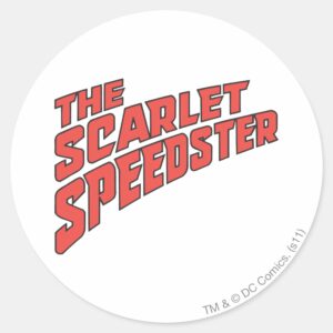 The Scarlet Speedster Logo Classic Round Sticker
