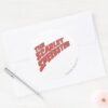 The_Scarlet_Speedster_Logo_Classic_Round_Sticker_3 The Scarlet Speedster Logo Classic Round Sticker