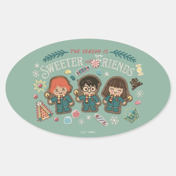 The_Season_is_Sweeter_with_Friends_Oval_Sticker_1 The Season Is Sweeter With Friends Oval Sticker