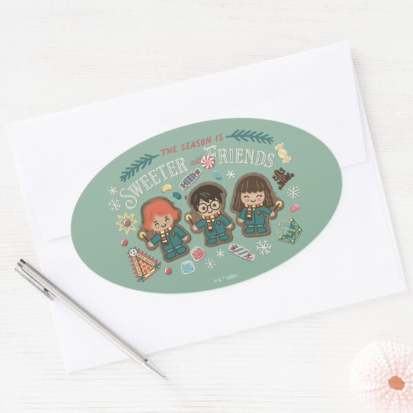 The_Season_is_Sweeter_with_Friends_Oval_Sticker_3 The Season Is Sweeter With Friends Oval Sticker