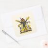 The Suicide Squad Bloodsport Action Graphic Square Sticker