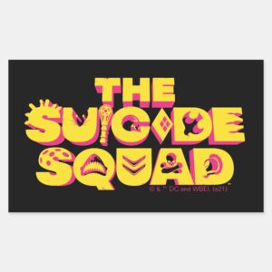 The Suicide Squad Character Icon Logo Rectangular Sticker
