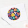The Suicide Squad Harley Quinn Badge Pattern Classic Round Sticker