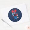The Suicide Squad Harley Quinn Fern Diamonds Classic Round Sticker