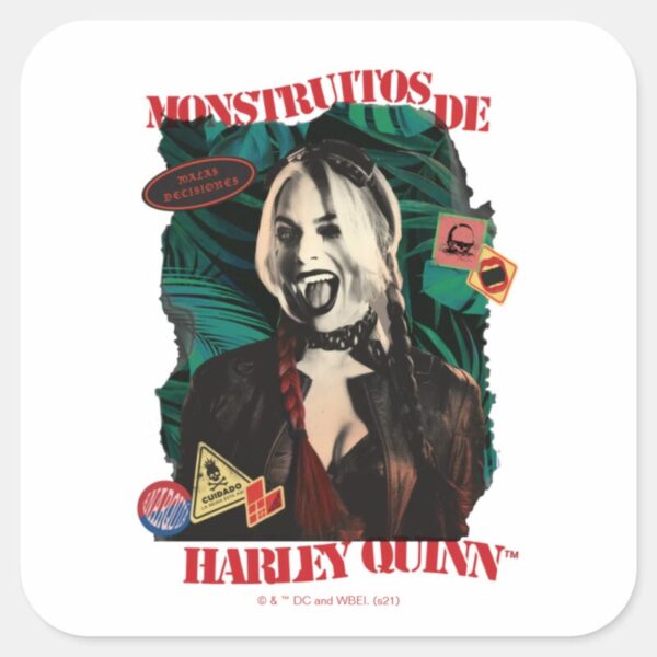 The_Suicide_Squad___Harley_Quinn_Winking_Square_Sticker_1 The Suicide Squad Harley Quinn Winking Square Sticker