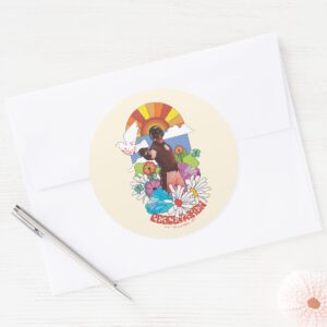 The Suicide Squad Peacemaker Flowers Sunshine Classic Round Sticker