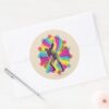 The Suicide Squad Polka Dot Man Psychedelic Classic Round Sticker