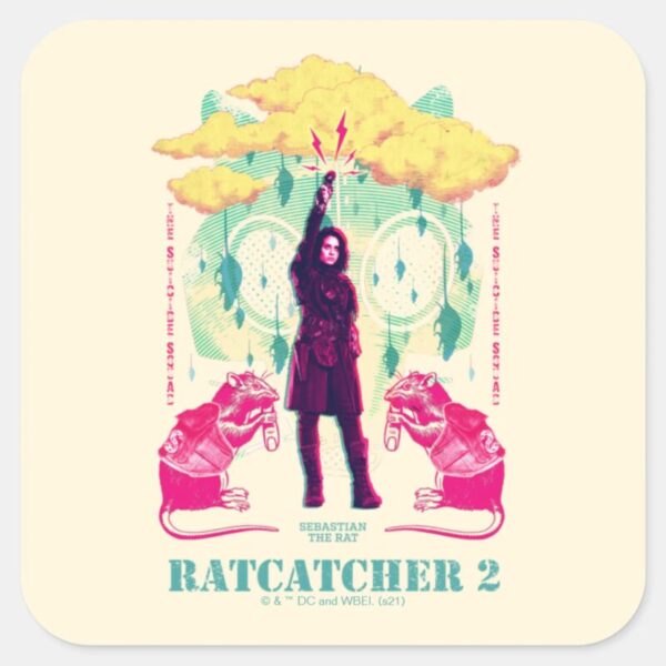The_Suicide_Squad___Ratcatcher_2_Illustration_Square_Sticker_1 The Suicide Squad Ratcatcher 2 Illustration Square Sticker