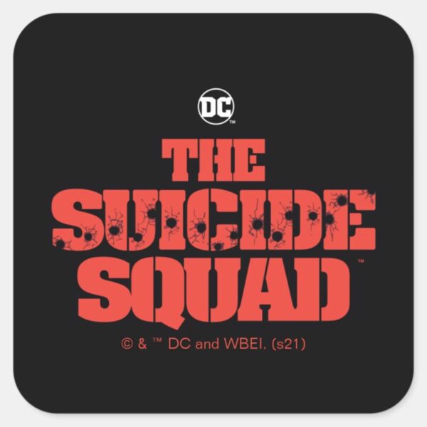The_Suicide_Squad___Red_and_Black_Logo_Square_Sticker_1 The Suicide Squad Red And Black Logo Square Sticker
