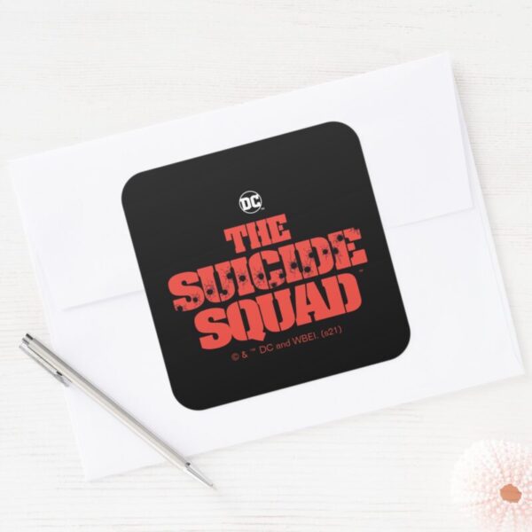 The_Suicide_Squad___Red_and_Black_Logo_Square_Sticker_3 The Suicide Squad Red And Black Logo Square Sticker