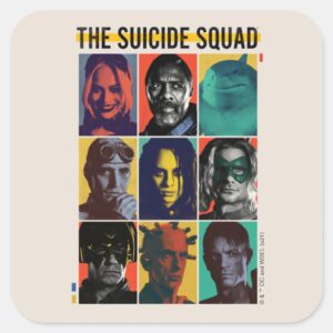 The_Suicide_Squad___Retro_Grid_With_Harley_Quinn_Square_Sticker_1 The Suicide Squad Retro Grid With Harley Quinn Square Sticker