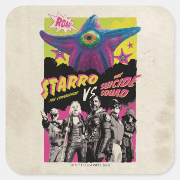The_Suicide_Squad___Starro_Vs_The_Suicide_Squad_Square_Sticker_1 The Suicide Squad Starro Vs The Suicide Squad Square Sticker