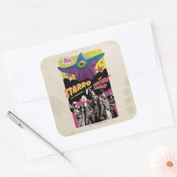 The_Suicide_Squad___Starro_Vs_The_Suicide_Squad_Square_Sticker_3 The Suicide Squad Starro Vs The Suicide Squad Square Sticker