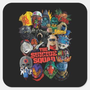 The Suicide Squad Stylized Avatars Square Sticker
