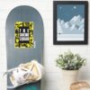 The Suicide Squad Yellow Black Icon Blocks Sticker