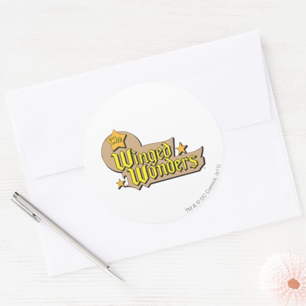 The Winged Wonders Logo Classic Round Sticker