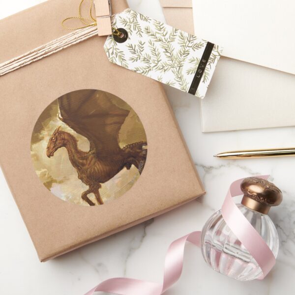 Thestral_Classic_Round_Sticker_5 Thestral Classic Round Sticker