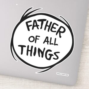 Thing One Thing Two Father Of All Things Sticker