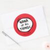 Thing_One_Thing_Two_-_Nana_of_all_Things_Classic_Round_Sticker_3 Thing One Thing Two Nana Of All Things Classic Round Sticker
