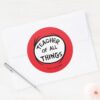 Thing_One_Thing_Two_-_Teacher_of_all_Things_Classic_Round_Sticker_3 Thing One Thing Two Teacher Of All Things Classic Round Sticker
