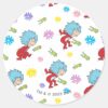 Thing_One_Thing_Two_Hoppy_Frog_Things_Pattern_Classic_Round_Sticker_1 Thing One Thing Two Hoppy Frog Things Pattern Classic Round Sticker