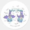 Thing_One_Thing_Two_Kind_of_a_Batty_Thing_Classic_Round_Sticker_1 Thing One Thing Two Kind Of A Batty Thing Classic Round Sticker