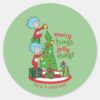 Thing_One_Thing_Two_Merry_Things_Jolly_Things_Classic_Round_Sticker_1 Thing One Thing Two Merry Things Jolly Things Classic Round Sticker