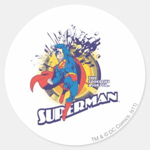 This Looks Like A Job For. Classic Round Sticker