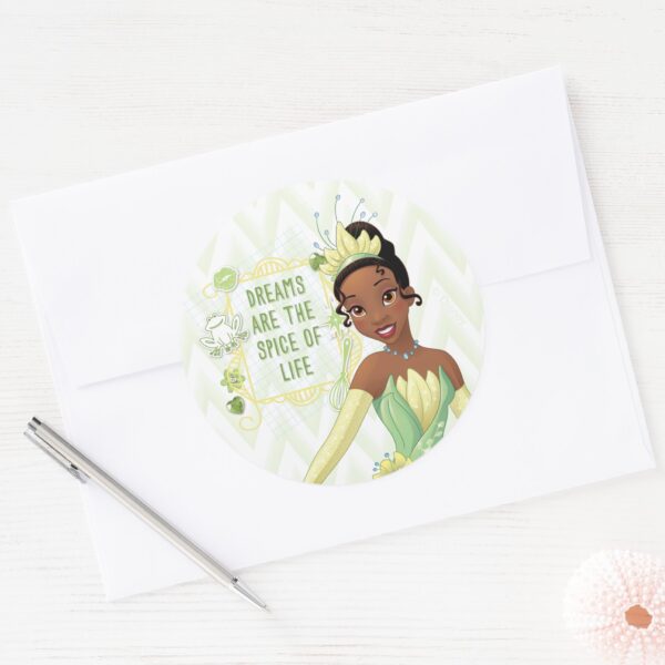 Tiana_-_Dreams_Are_The_Spice_Of_Life_Classic_Round_Sticker_3 Tiana Dreams Are The Spice Of Life Classic Round Sticker