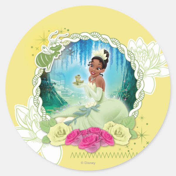 Tiana_-_I_am_a_Princess_Classic_Round_Sticker_1 Tiana I Am A Princess Classic Round Sticker