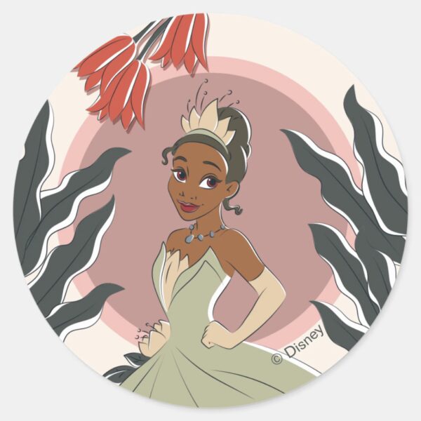 Tiana_Captured_Moment_Classic_Round_Sticker_1 Tiana Captured Moment Classic Round Sticker