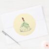 Tiana_Green_Dress_Classic_Round_Sticker_3 Tiana Green Dress Classic Round Sticker