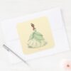 Tiana_Green_Dress_Square_Sticker_3 Tiana Green Dress Square Sticker