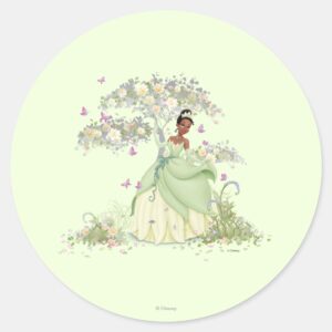 Tiana Under Tree Classic Round Sticker